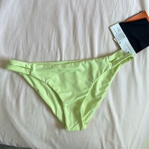 RVCA neon full coverage bikini bottom! Size Small. New with tag